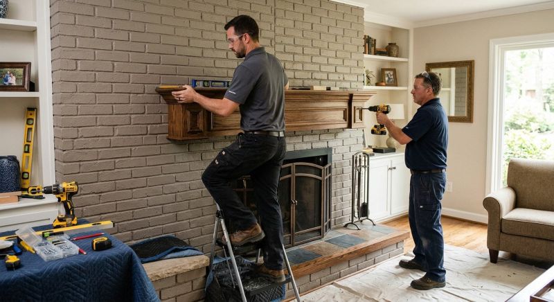 Fireplace Mantel Installation in Kansas City, KS