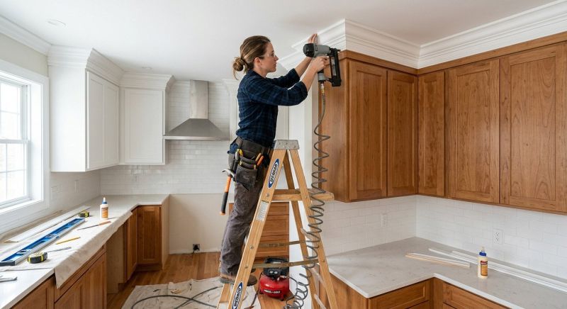 Kitchen Molding Installation in Wilmington, NC
