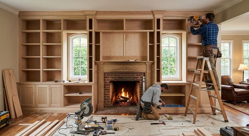 Bookcase Construction in Raleigh, NC