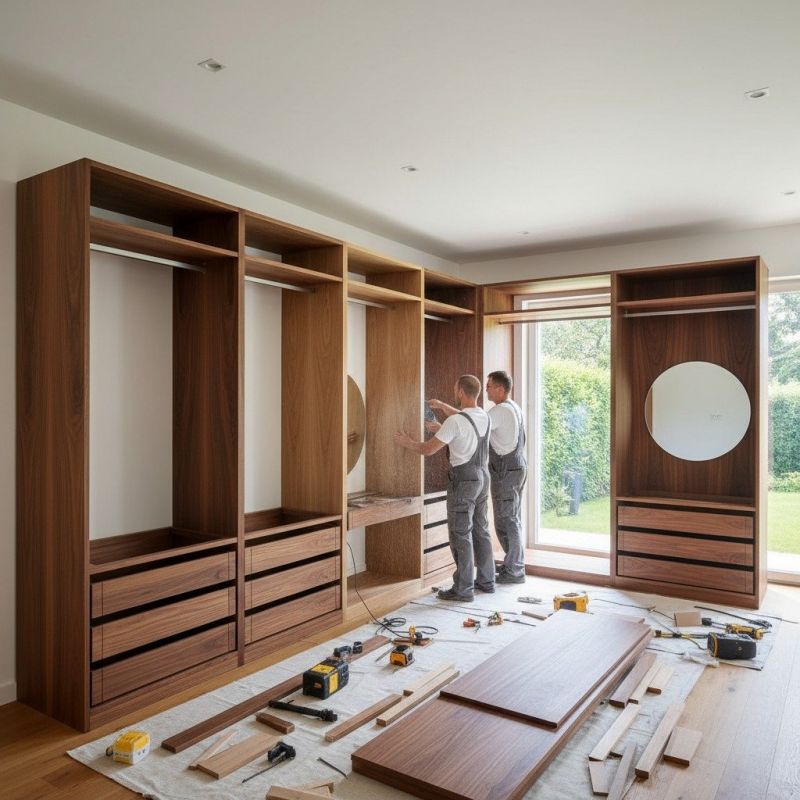 Built In Bookcase Installation in Raleigh, NC