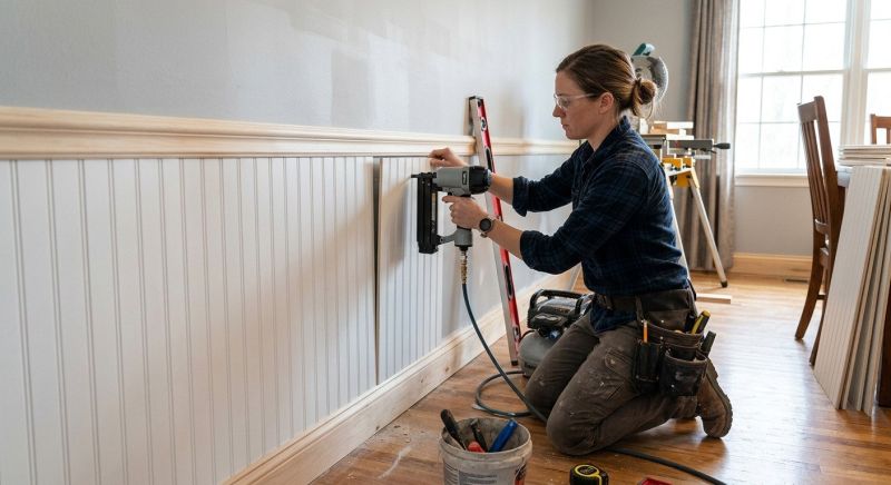 Chair Rail Installation in Wilmington, NC