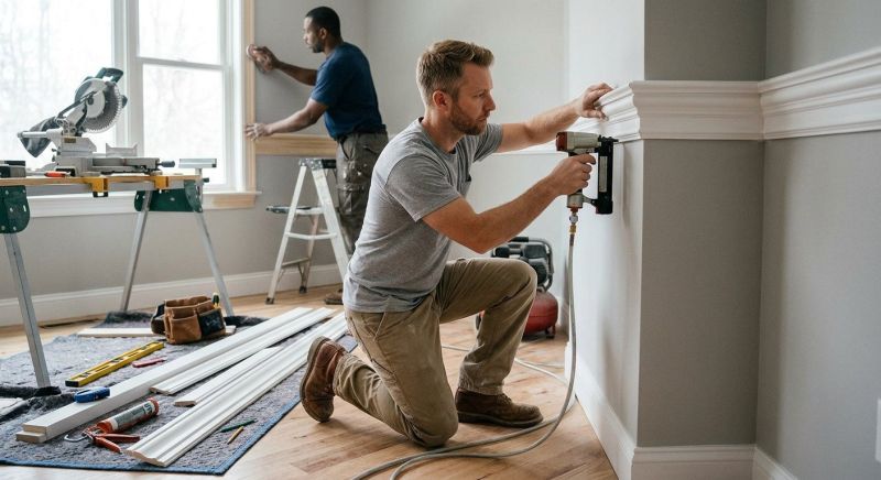 Custom Wood Trim Installation in Kansas City, KS