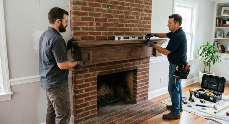 Fireplace Mantel Installation in Kansas City, KS