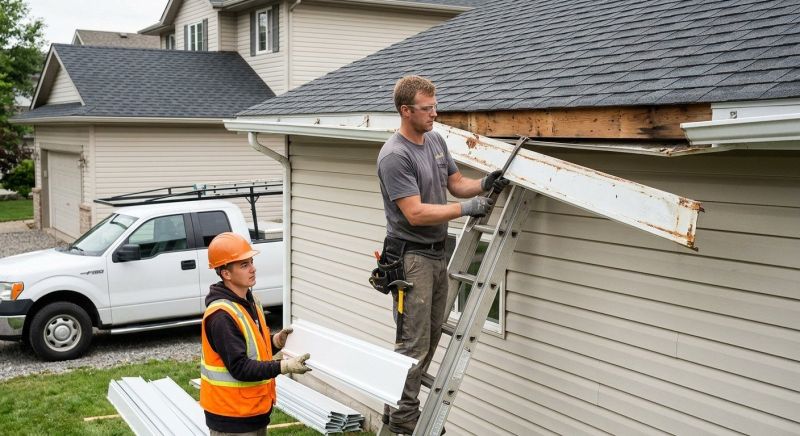 Garage Fascia Replacement in Conroe, TX
