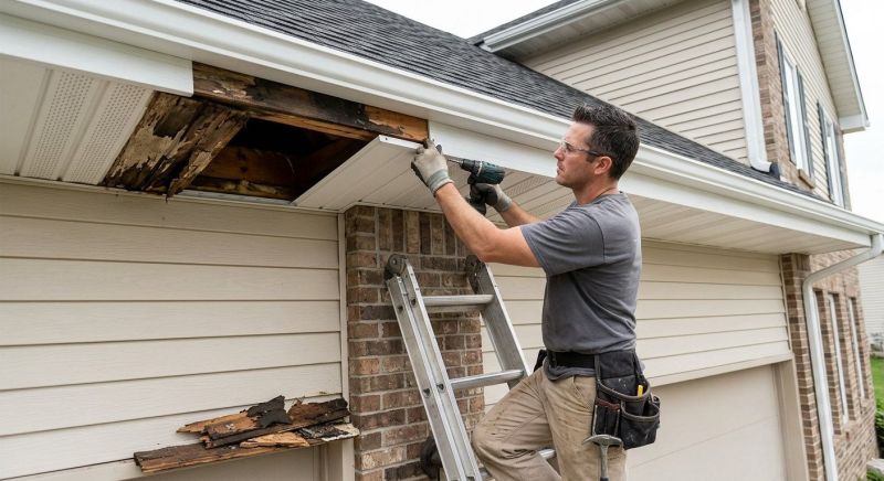 Metal Soffit Repair in Olathe, KS