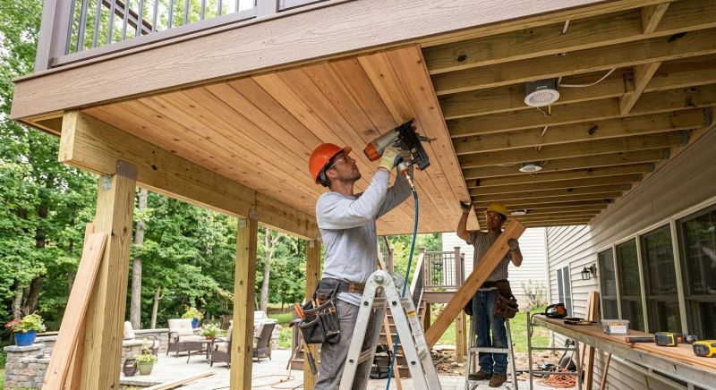 Porch Ceiling Replacement in Conroe, TX