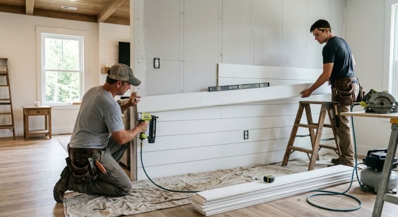 Wall Shiplapping in Wilmington, NC